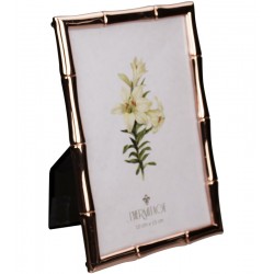 Porta Retrato 10x15cm Modern Bamboo em Zinco e Cobre